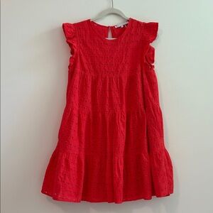 English Factory Red Eyelet Dress